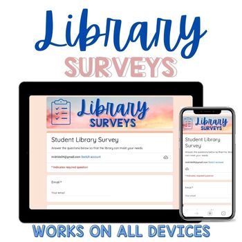 Preview of Library Surveys (Editable)