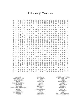 library terms word search hard by lindsay jackson tpt