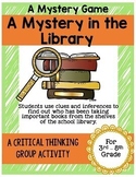 End of the Year Break Activities  - LIBRARY Mystery Game -