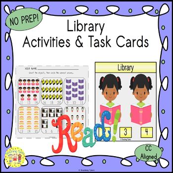 Preview of Library Activities and Task Cards