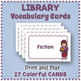 Library Vocabulary Cards