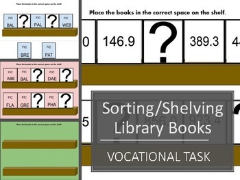 Preview of Library Vocational Task: Sorting and Shelving Books