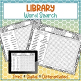 Library Word Search Puzzle Activity