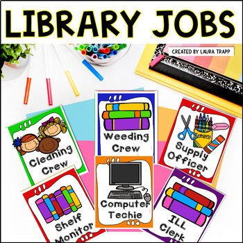 Preview of Library Workers Kit for Elementary Library Helpers and Library Jobs