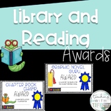 Library and Reading Award Certificates: Now EDITABLE!