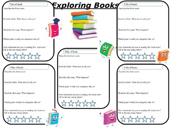 Preview of Library book/ genre exploration lesson/game