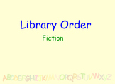 Library lesson - Alphabetical Order