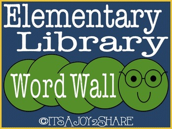 Preview of Library/Reading Word Wall