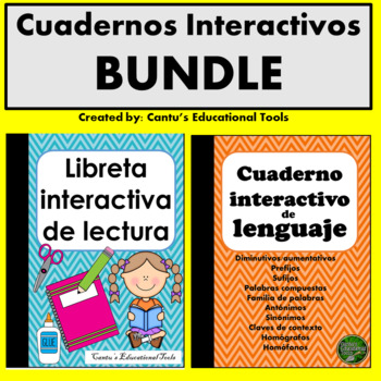 Preview of Libretas - cuadernos interactivos de lectura y lenguaje(vocabulario) Bundle