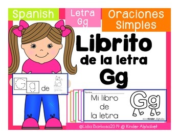 Librito Gg {Oraciones Simples} by Lidia Barbosa | TPT