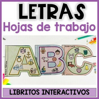 Preview of Librito del alfabeto con hojas de trabajo de la letra A (Spanish mini books)