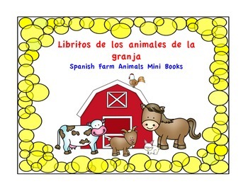 Preview of Libritos de los animales de la granja–Spanish Farm Animals Mini Books