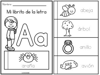 Libritos en espanol del alfabeto (Alphabet Flip books in Spanish