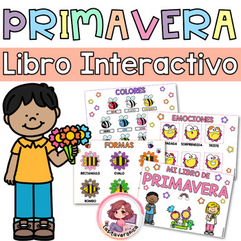 Preview of Libro actividades Primavera / Spring Activities & Printables. Busy Book. Spanish