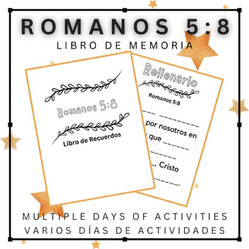 Preview of Libro de Memoria de Romanos 5:8 (Romans 5:8)