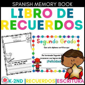 Preview of Libro de Recuerdos Memory Book in Spanish Recuerdos del año