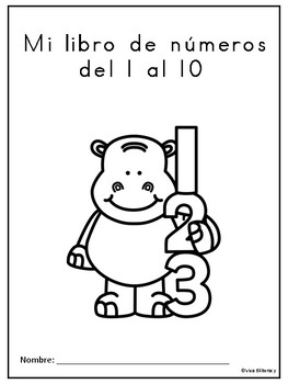 Libro De Numeros Del 1 Al 10 Counting Booklet Numbers 1 10 By