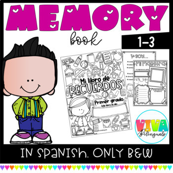 Preview of Libro de recuerdos | Spanish Memory Book 1st-3rd Grades