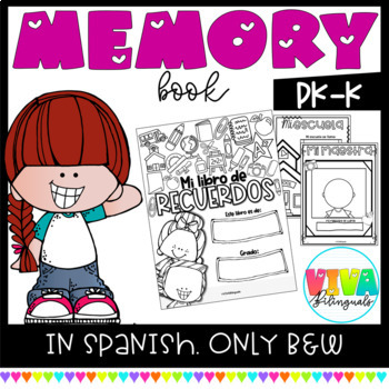 Preview of Libro de recuerdos | Spanish Memory Book Pk-K Grades