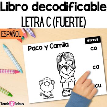 Preview of Libro decodificable | Letra C (fuerte) | Decodable books in Spanish