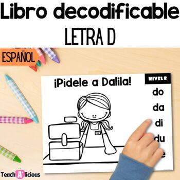 Preview of Libro decodificable | Letra D | Decodable books in Spanish