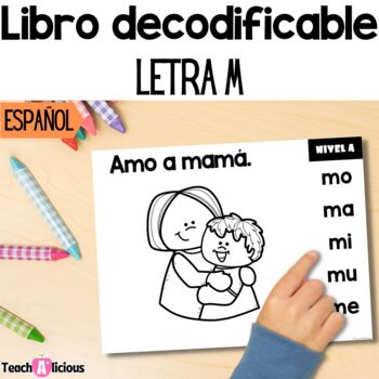Preview of Libro decodificable | Letra M | Decodable books in Spanish