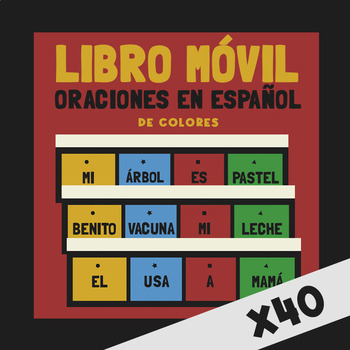 Preview of Libro móvil de palabras en español