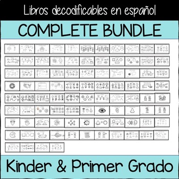 Preview of Libros decodificables en español: THE COMPLETE BUNDLE (Spanish Decodable Books)