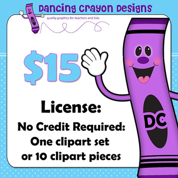 Preview of License: No Credit Required (Clipart Set / Bundle)