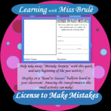 License to Make Mistakes - Growth Mindset