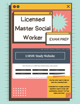 Preview of Licensed Master Social Work Exam Prep Website