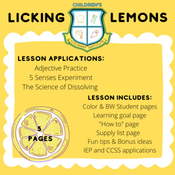 Preview of Licking Lemons