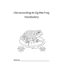 Life According to Og the Frog Vocabulary Packet