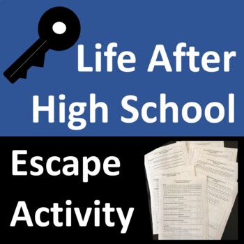 Preview of Life After High School Escape Activity Game