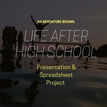 Preview of Life After High School Presentation and Spreadsheet Project