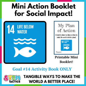 Preview of Life Below Water (SDG 14) Take Action Mini Foldable Booklet