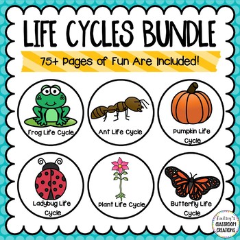 Preview of Life Cycle Activities Bundle - Frog, Butterfly, Plant, & More! 
