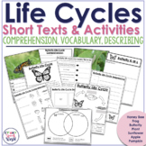 Life Cycle Spring Activities for Comprehension Vocabulary 