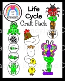 Life Cycle Craft Activity - Spring - Frog - Butterfly - La