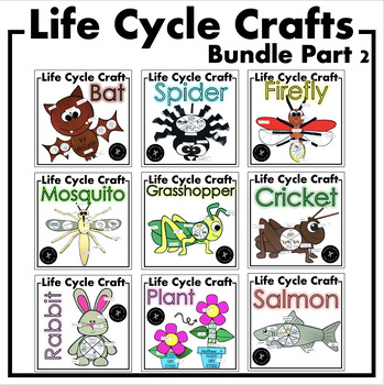 Preview of Life Cycle Crafts for Early Learners Bundle Part 2