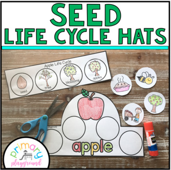 Preview of Life Cycle Hats Crown Headband - From Seeds Cut and Glue