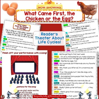 Preview of Life Cycle Reader's Theater: What Came First, the Chicken or the Egg?