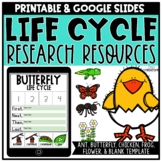 Life Cycle Research for Butterfly, Frog, Plants for Distan