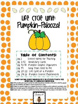Preview of Pumpkin Life Cycle Unit
