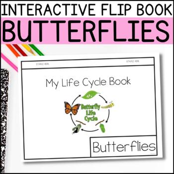 Preview of Life Cycle of A Butterfly Interactive Flip Book Kindergarten Science Activities