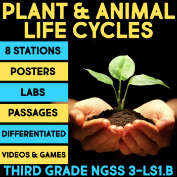 Preview of Plant Life Cycle, Animals, Parts of a Plant, Frog, Butterfly Science NGSS Unit