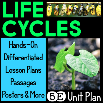 Preview of Plant Life Cycle & Animal Life Cycle 5E Unit Lesson Plans 3rd Grade Science NGSS
