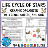 Life Cycle of Stars Graphic Organizer, Reference Sheets, a