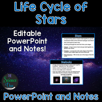 Preview of Life Cycle of Stars - PowerPoint and Notes