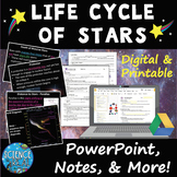 Life Cycle of Stars PowerPoint with Notes, Questions, and Kahoot